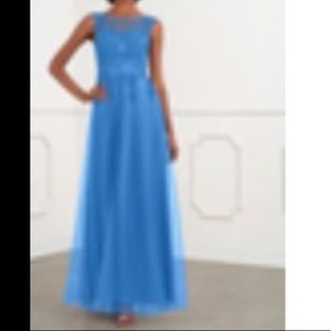 NWT Azazie Matzinger MBD mother of the bride/groom gown - blue jay color